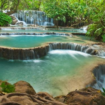 น้ำตกที่สวยที่สุดในหลวงพระบาง