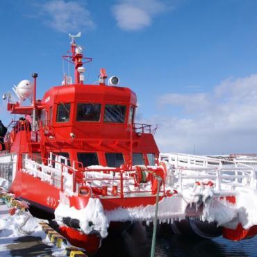 ล่องเรือชมธารน้ำแข็งที่ฮอกไกโด