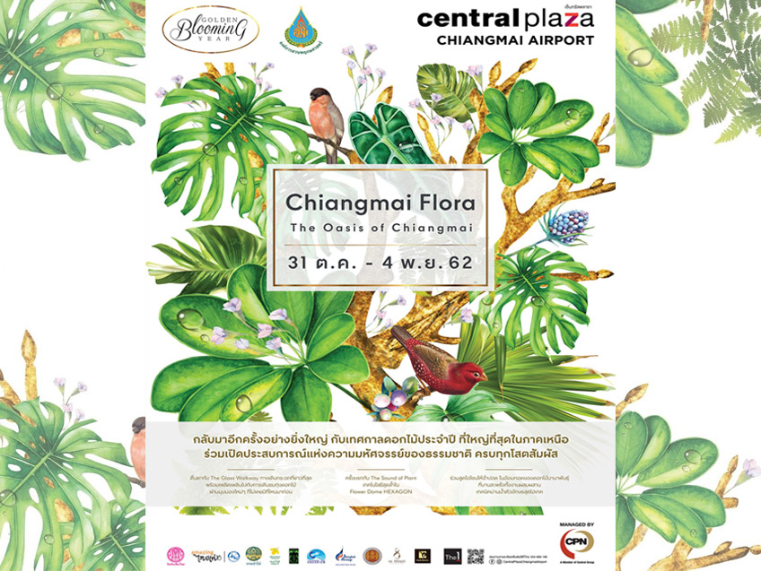 ร่วมสัมผัสความงดงามของธรรมชาติ ในงาน "Chiangmai Flora 2019" ณ ศูนย์การค้าเซ็นทรัลพลาซา เชียงใหม่ แอร์พอร์ต