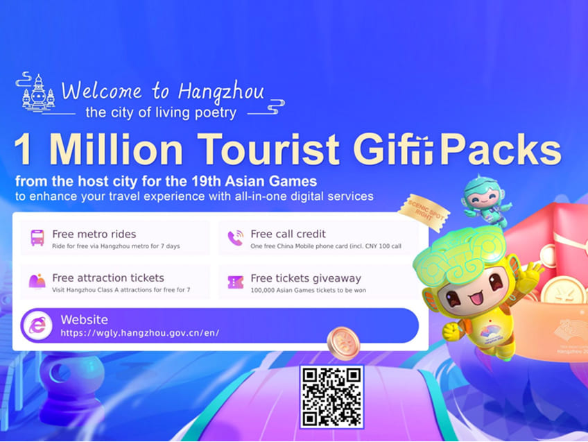 เจ้าภาพเอเชียนเกมส์ ครั้งที่ 19 เมืองหางโจว แจกบัตรชมการแข่งขัน 100,000 ใบ พร้อมลุ้นรับได้ในชุดของขวัญต้อนรับนักท่องเที่ยวทั่วโลกรวม 1 ล้านชุด