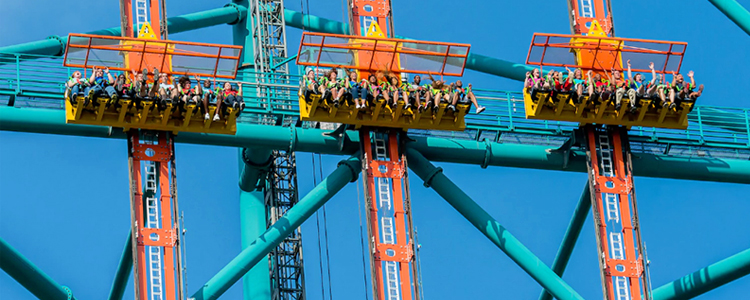Zumanjaro สวนสนุก Six Flags Great Adventure, USA zumanjaro สวนสนุก six flags great adventure