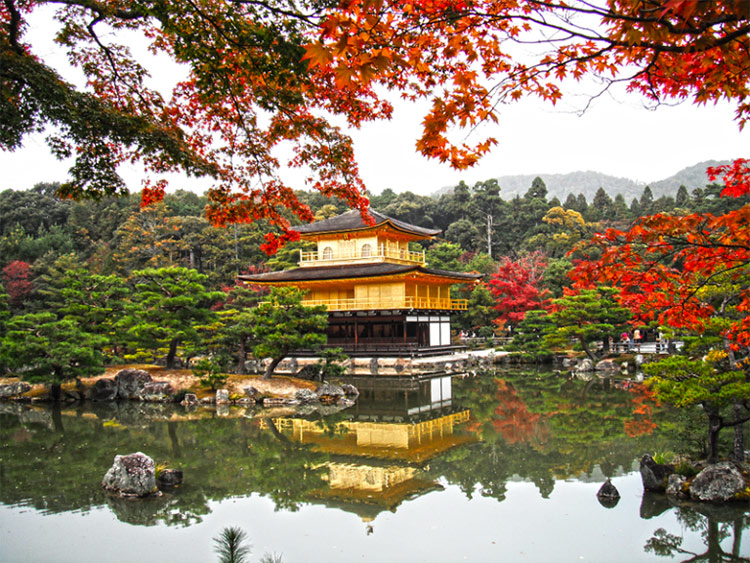 Kinkakuji Temple, Kyoto คันไซ, เกียวโต