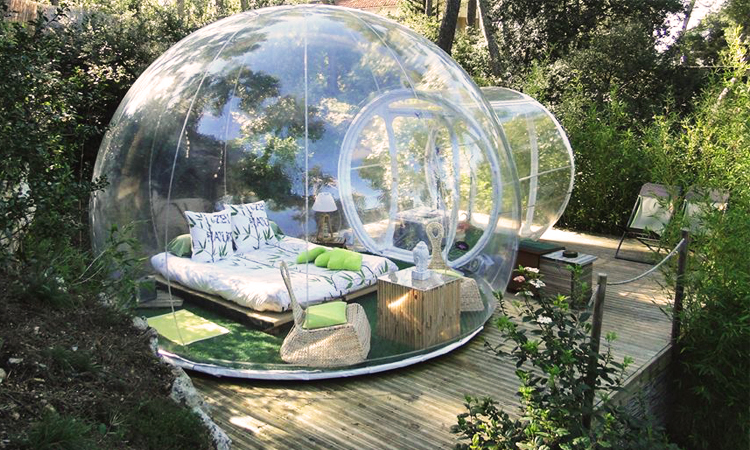 โรงแรมฟองสบู่ Attrap'Rêves, Allauch, France โรงแรมฟองสบู่, bubble hotels, ฝรั่งเศส