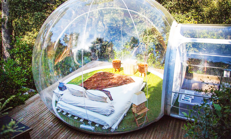 โรงแรมฟองสบู่ Attrap'Rêves, Allauch, France โรงแรมฟองสบู่, bubble hotels, ฝรั่งเศส