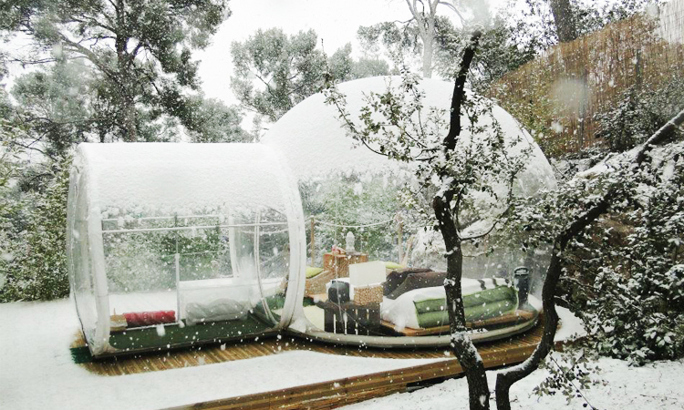 โรงแรมฟองสบู่ Attrap'Rêves, Allauch, France โรงแรมฟองสบู่, bubble hotels, ฝรั่งเศส
