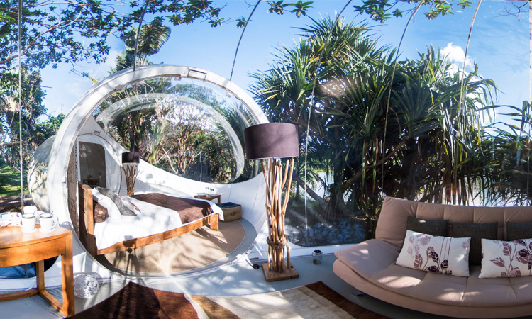 โรงแรมฟองสบู่ Bubble Lodge, Bois Cheri, Mauritius โรงแรมฟองสบู่, bubble hotels, มอริเชียส