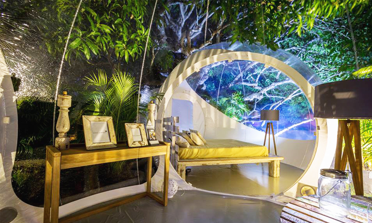 โรงแรมฟองสบู่ Bubble Lodge, Bois Cheri, Mauritius โรงแรมฟองสบู่, bubble hotels, มอริเชียส