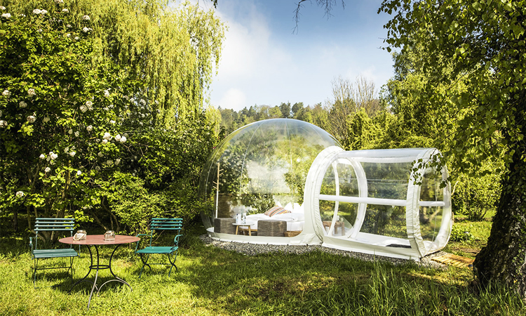 โรงแรมฟองสบู่ Himmelbett - Das Thurgauer Bubble-Hotel โรงแรมฟองสบู่, bubble hotels, สวิตเซอร์แลนด์