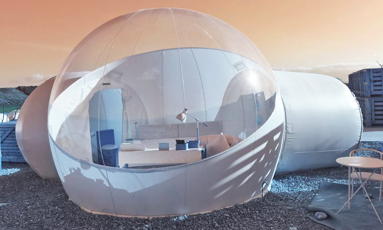 โรงแรมฟองสบู่ Hotel Aire de Bardenas, Navarra, Spain โรงแรมฟองสบู่, bubble hotels, สเปน