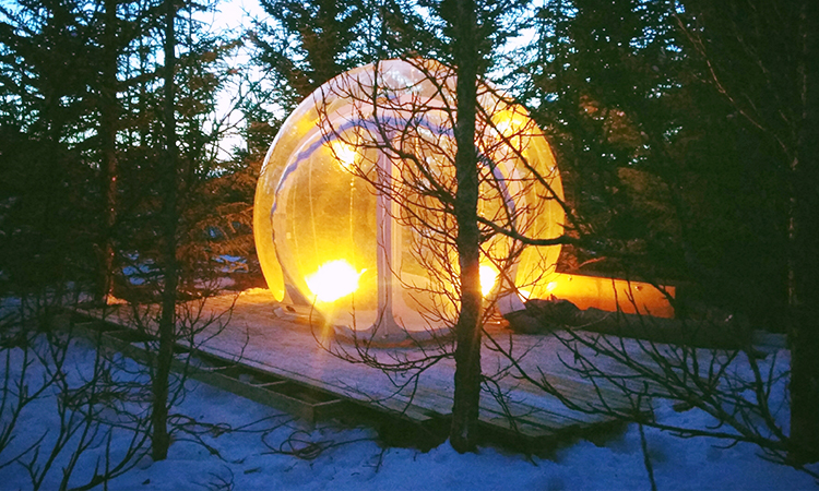 โรงแรมฟองสบู่ The 5 Million Star Hotel, Iceland โรงแรมฟองสบู่, bubble hotels, ไอซ์แลนด์
