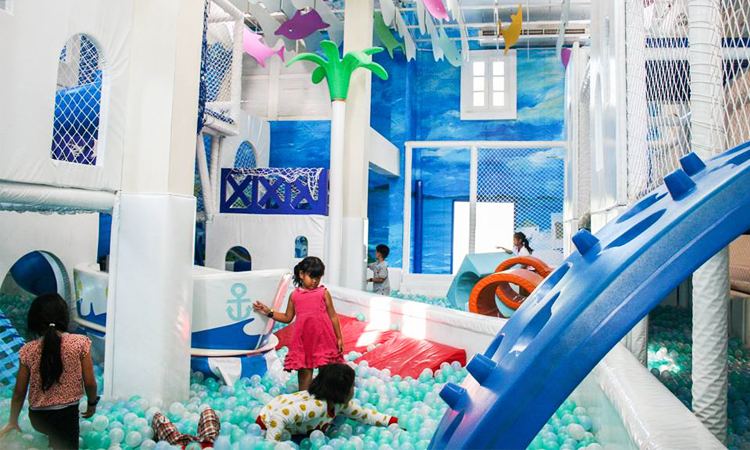 พาเด็กเที่ยวที่ Santorini Park Santorini Park