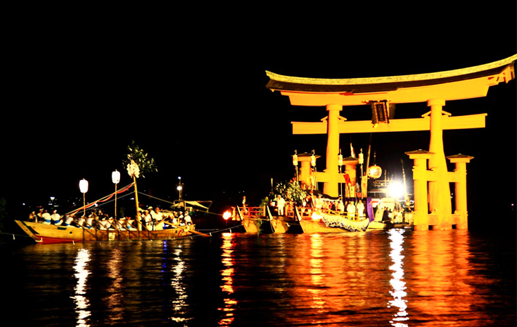 เทศกาลล่องเรือ Miyajima Kangensai ประเทศญี่ปุ่น เที่ยวญี่ปุ่น, เที่ยวฮิโรชิมะ