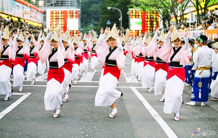 เทศกาล Awa Odori ประเทศญี่ปุ่น เที่ยวญี่ปุ่น, เที่ยวโทคุชิมะ
