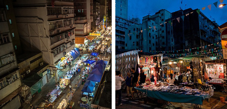 Temple Street Market ตลาดกลางคืนในฮ่องกง Temple Street Market