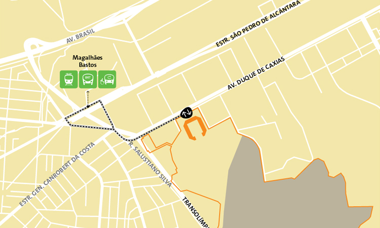 แผนที่, การเดินทาง Olympic Equestrian Centre