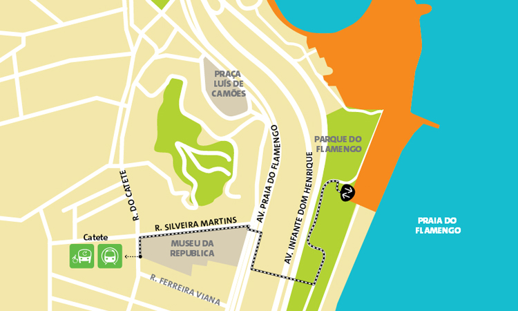 แผนที่, การเดินทาง Marina da Glória
