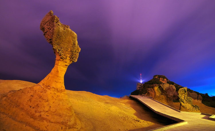 ชายฝั่งตอนเหนือและแหล่งทิวทัศน์แห่งชาติกวนอินซัน (North Coast & Guanyinshan National Scenic Area) กวนอินซัน, ไต้หวัน