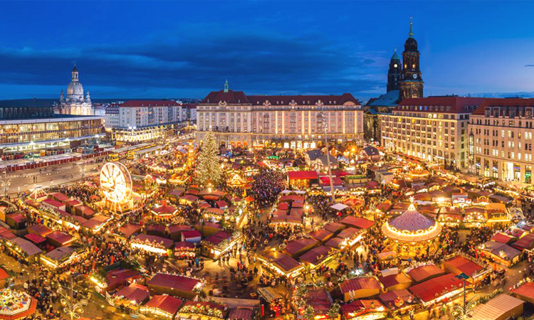 ตลาดคริสมาสต์, เดรสเดน, เยอรมนี